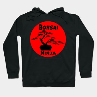 Lettering 'BONSAI NINJA' with bonsai tree Hoodie